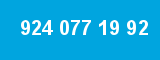 924 077 19 92 924 077 19 92